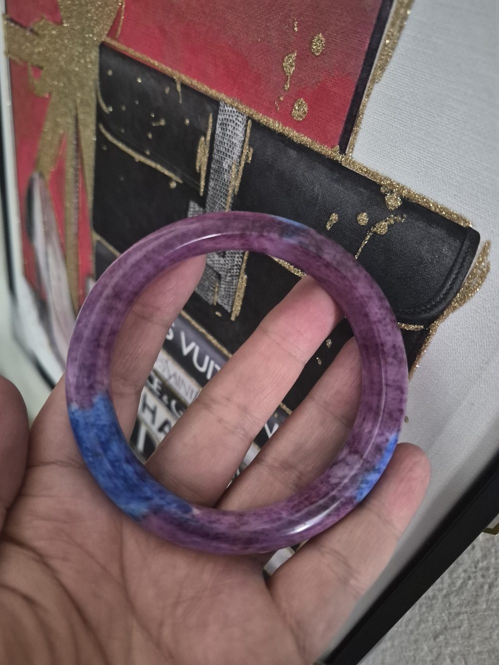 Amethyst & Sodalite Bangle